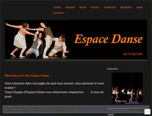 Tablet Screenshot of espacedanse-jodoigne.com